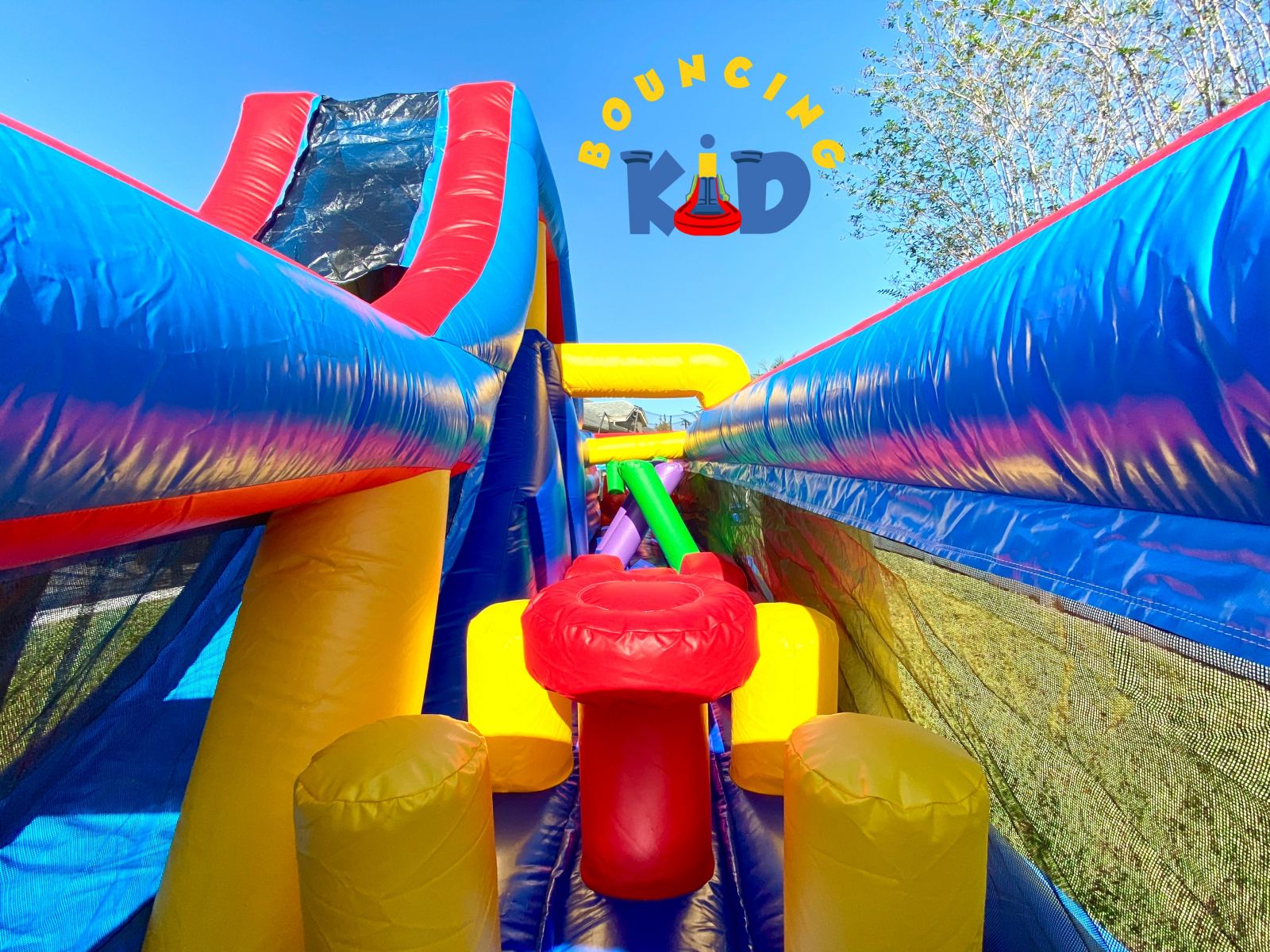 28' Obstacle Course (56' Total) Bouncing Kid, LLC inflatable